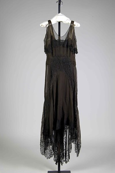 Evening dress, House of Patou (French, founded 1914), Silk, French 