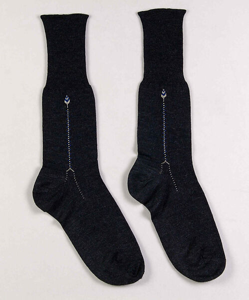 Socks, Wool, probably British 