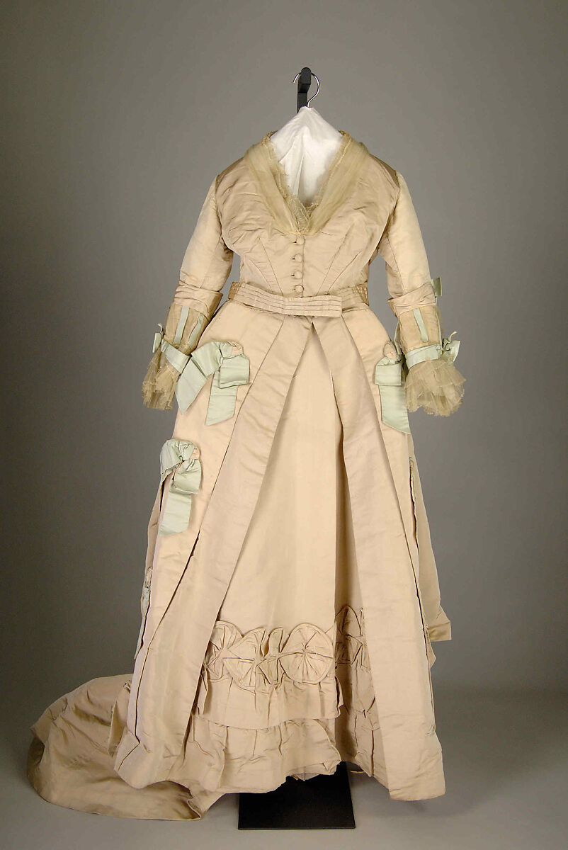 Evening ensemble, Possibly House of Worth (French, 1858–1956), Silk, probably French 