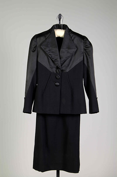 Suit, Attributed to Arthur Falkenstein (American), Wool, silk, American 
