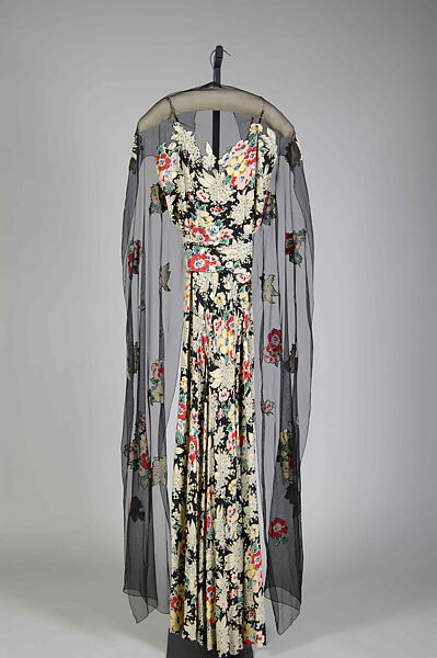 Evening dress, Silk, American