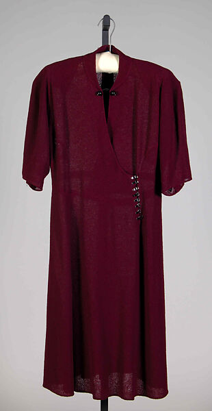 Dress, Valentina (American, born Kyiv 1899–1989), Wool, American 
