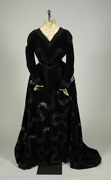 Dinner dress, Jacques Doucet (French, Paris 1853–1929 Paris), Silk, linen, French 