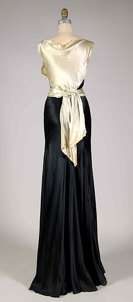 Evening dress, Probably House of Vionnet (French, active 1912–14; 1918–39), Silk, French
