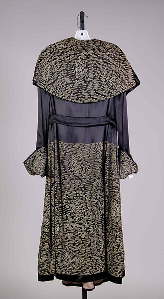 Evening coat, Silk, American