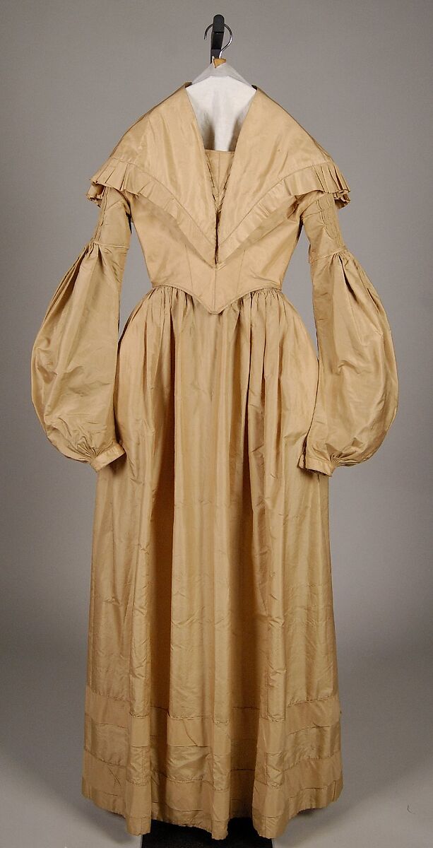 Evening dress, Silk, American 