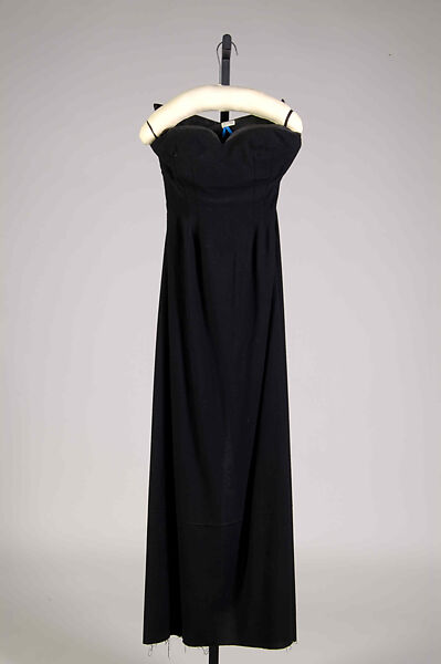 Evening dress, Arthur Falkenstein (American), Wool, silk, American 