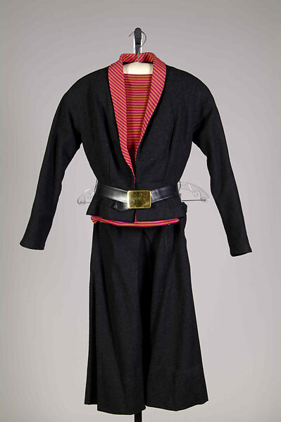 Suit, Bonnie Cashin (American, Oakland, California 1908–2000 New York), Wool, leather, American 
