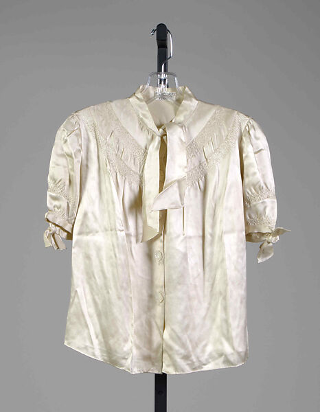 Blouse, Silk, probably French 