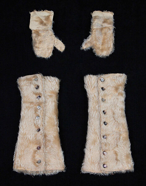 Ensemble, Wool, cotton, American
