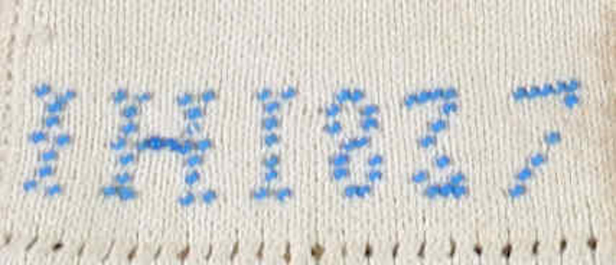 Stockings, Cotton, beads, German
