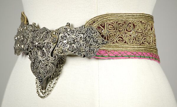 Belt, Wool, metallic, metal