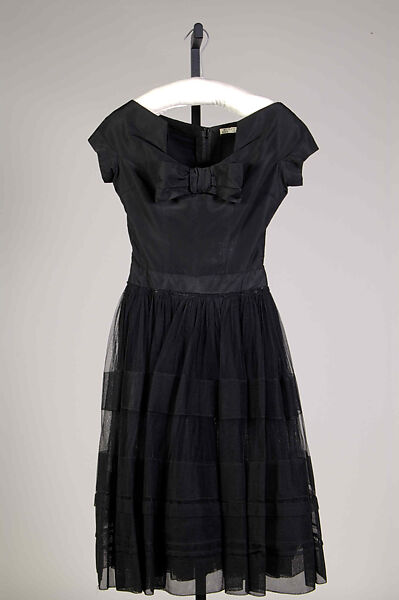 Cocktail dress, Attributed to House of Dior (French, founded 1946), Silk, French