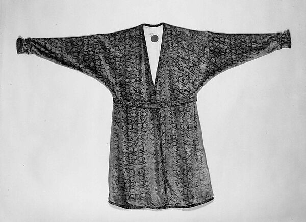 Evening coat, Fortuny (Italian, founded 1906), Silk, metallic pigment, Italian