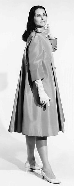 Evening coat, House of Givenchy (French, founded 1952), Silk, French