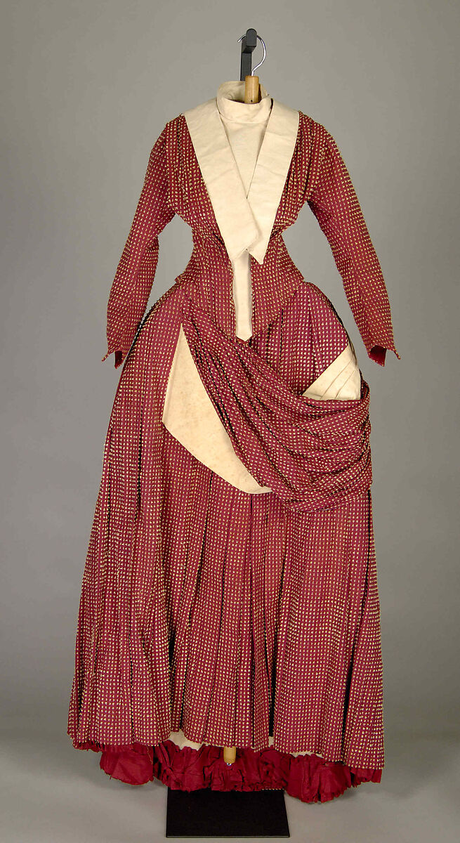 Dress, Catherine Donovan (American (born Ireland), 1826 (?)–1906), Cotton, American 