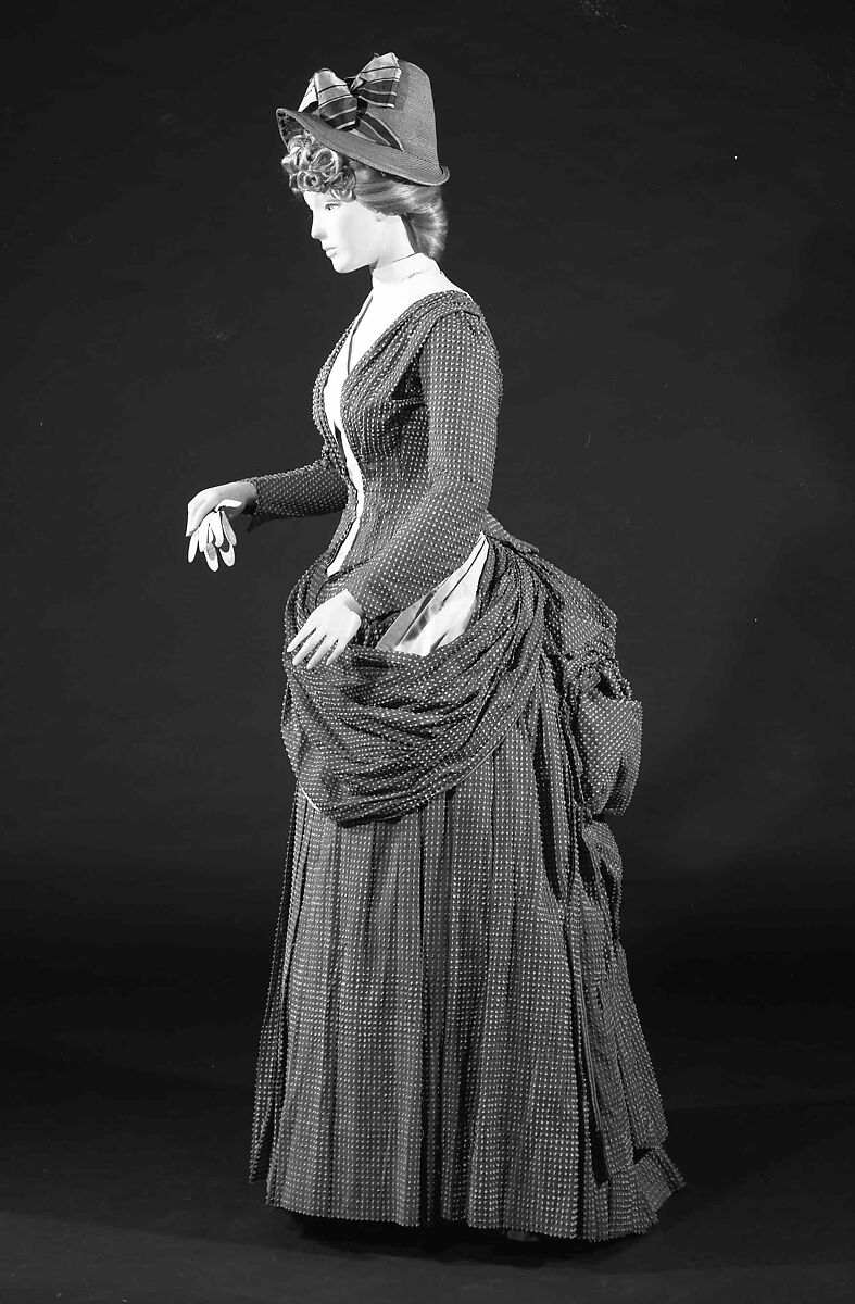 Dress, Catherine Donovan (American (born Ireland), 1826 (?)–1906), Cotton, American