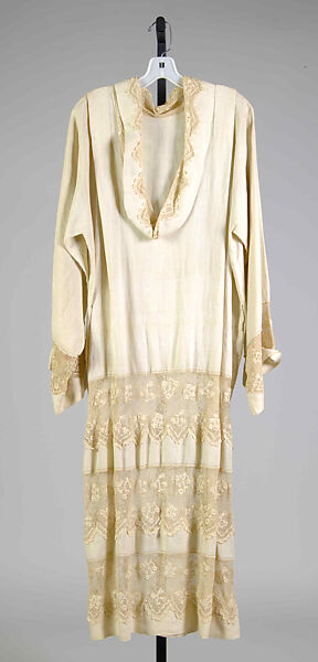 Dress, Linen, cotton, French 