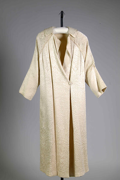 Evening coat, Silk, American 