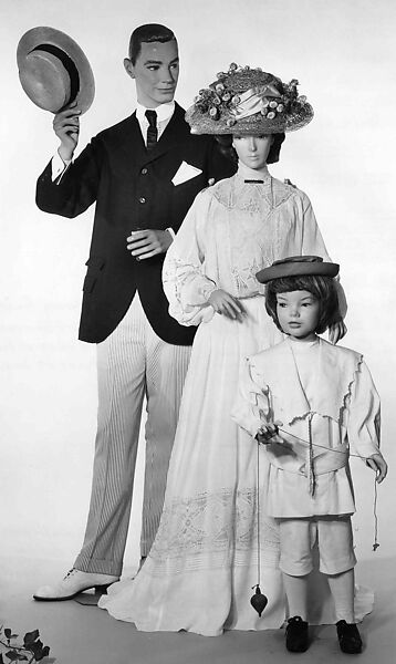 Dress, Cotton, linen, French