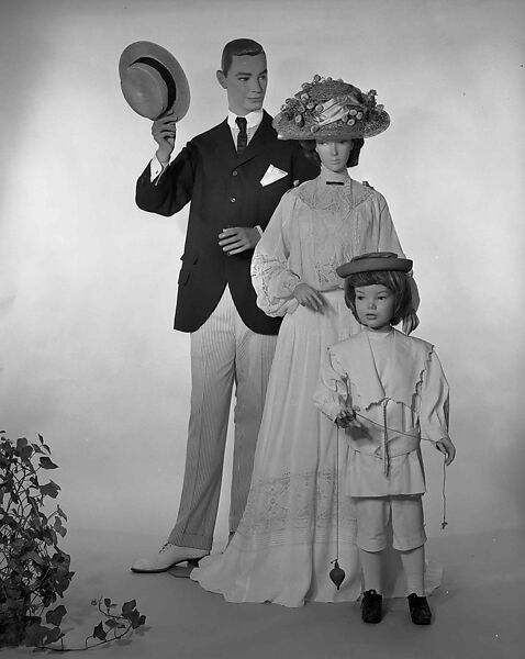 Dress, Cotton, linen, French