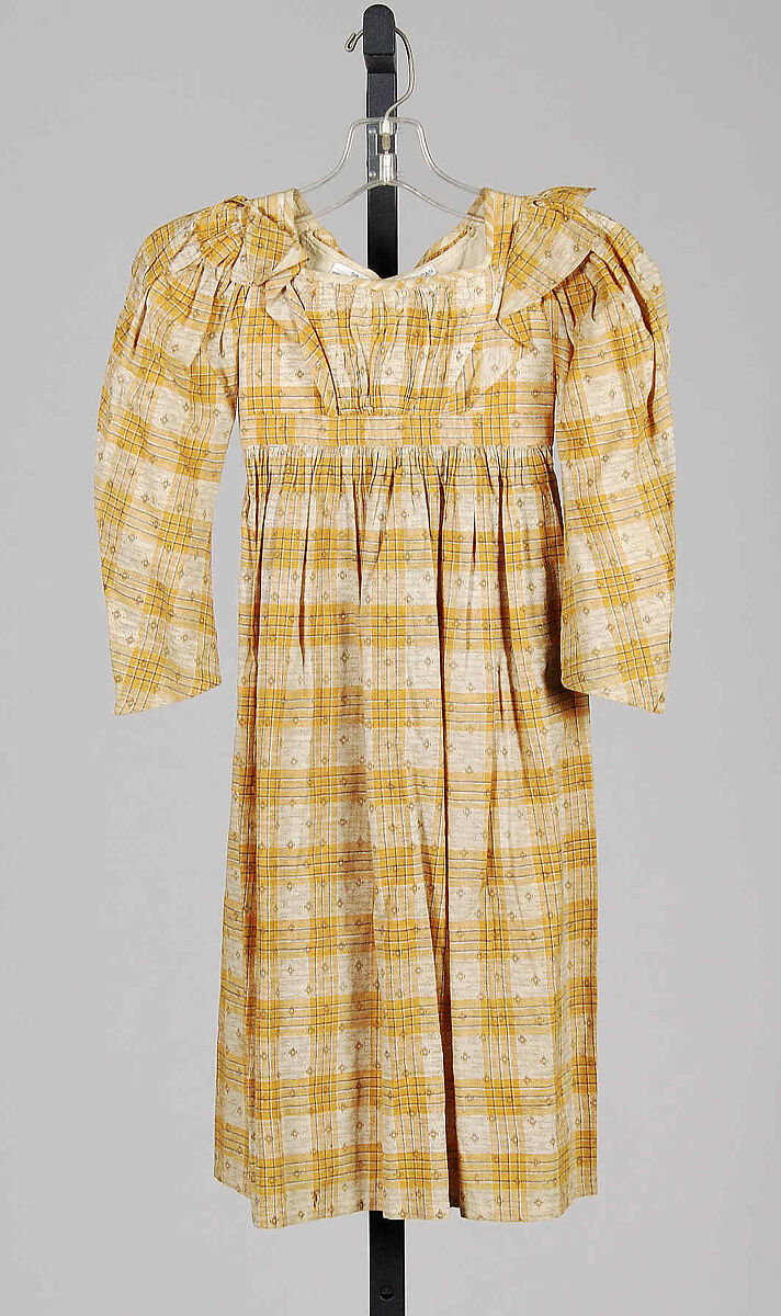 Dress, Cotton, linen, American 