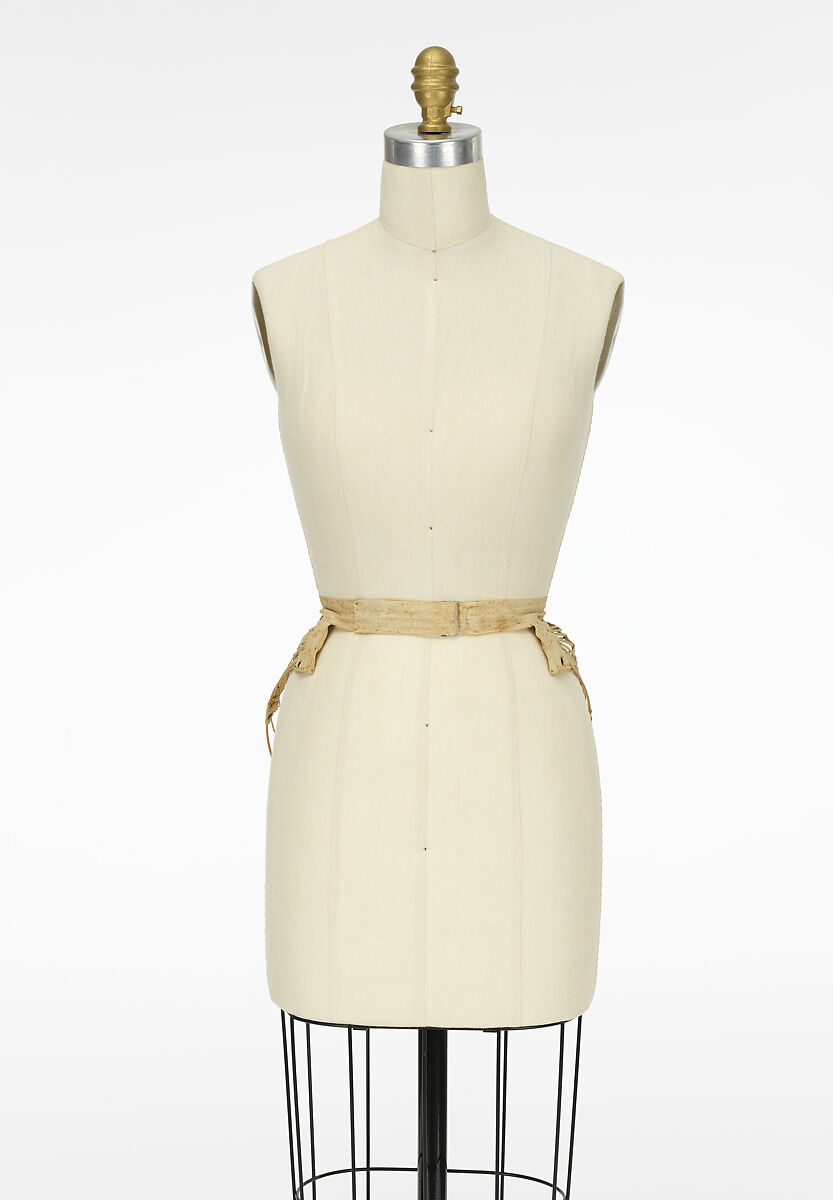 Bustle, Timothy S. Sperry (American, 1825–1895), Linen, metal, American