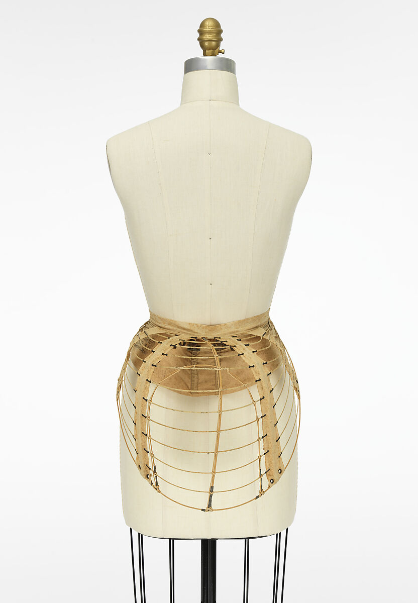 Bustle, Timothy S. Sperry (American, 1825–1895), Linen, metal, American