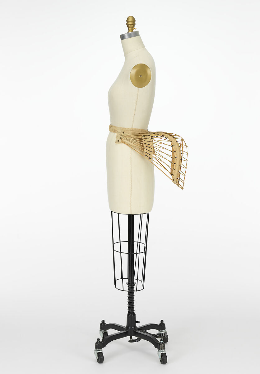 Bustle, Timothy S. Sperry (American, 1825–1895), Linen, metal, American