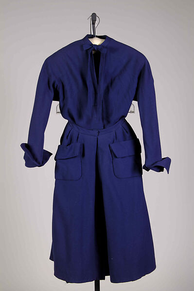 Dress, House of Dior (French, founded 1946), Wool, French 