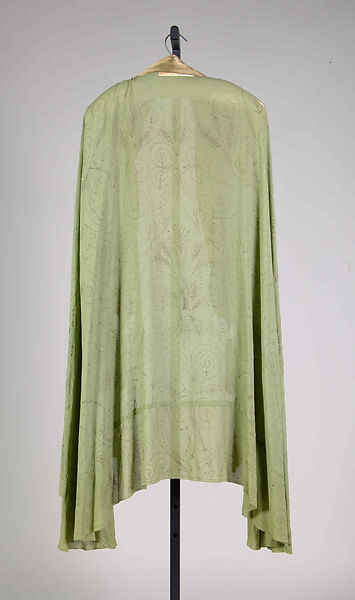 Evening coat, Attributed to Valentina (American, born Kyiv 1899–1989), Silk, metallic, American