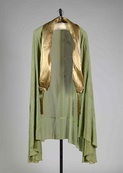 Evening coat, Attributed to Valentina (American, born Kyiv 1899–1989), Silk, metallic, American 