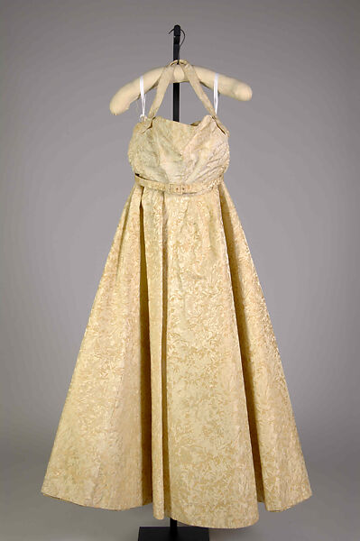 Evening dress, Nettie Rosenstein (American, 1890–1980), Silk, American 