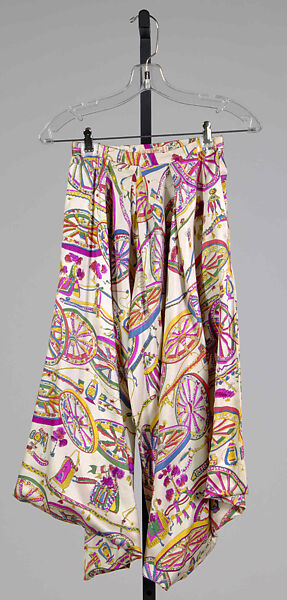 Culottes, Emilio Pucci (Italian, Florence 1914–1992), Cotton, Italian 