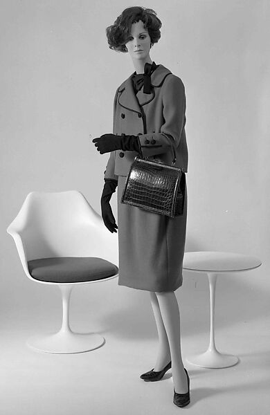 Suit, Norman Norell (American, Noblesville, Indiana 1900–1972 New York), Wool, silk, American