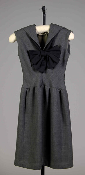 Dress, Norman Norell (American, Noblesville, Indiana 1900–1972 New York), Wool, silk, American 