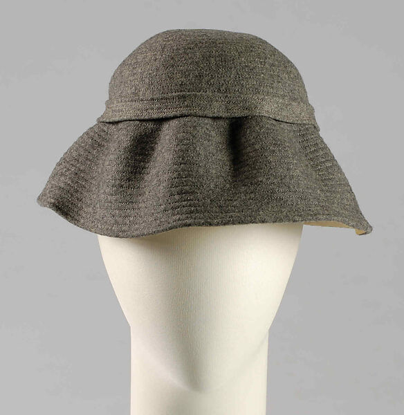 Hat, House of Dior (French, founded 1946), Wool, cotton, silk, French 