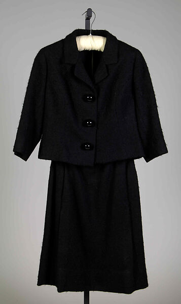 Suit, House of Balenciaga (French, founded 1937), Wool, French 