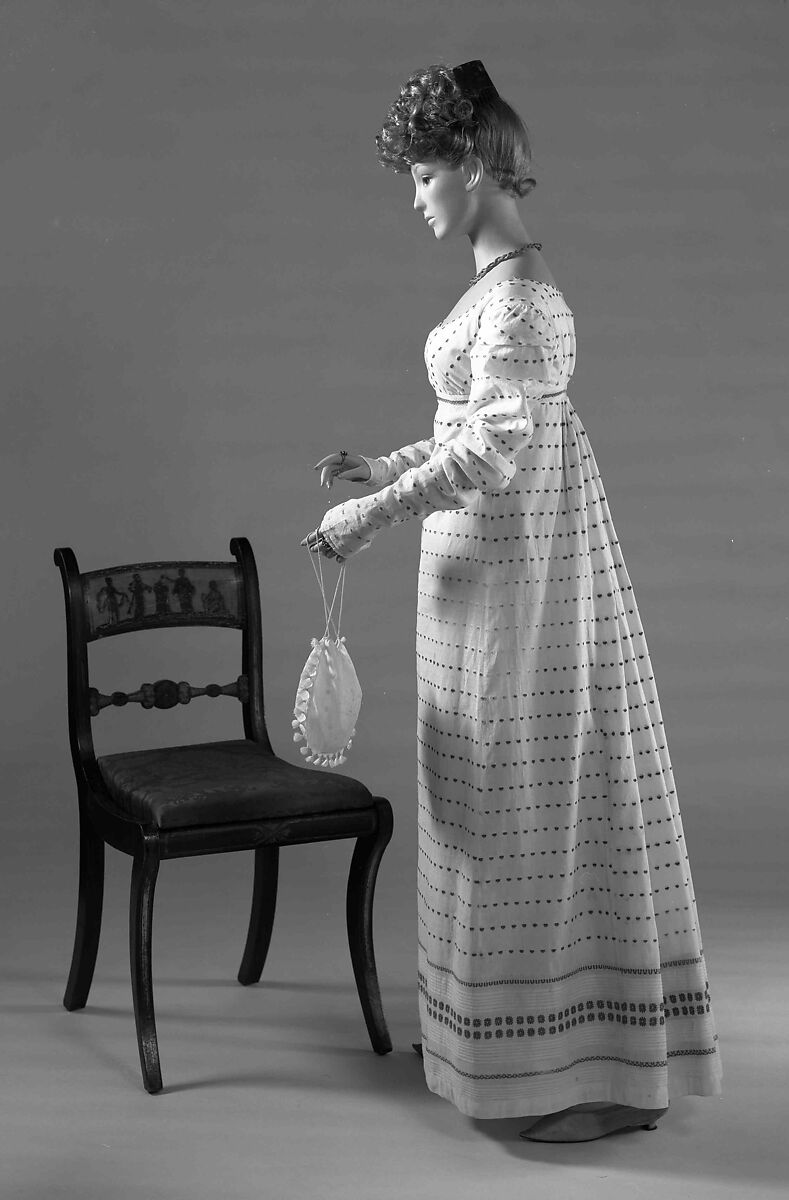 Dress, Cotton, wool, American