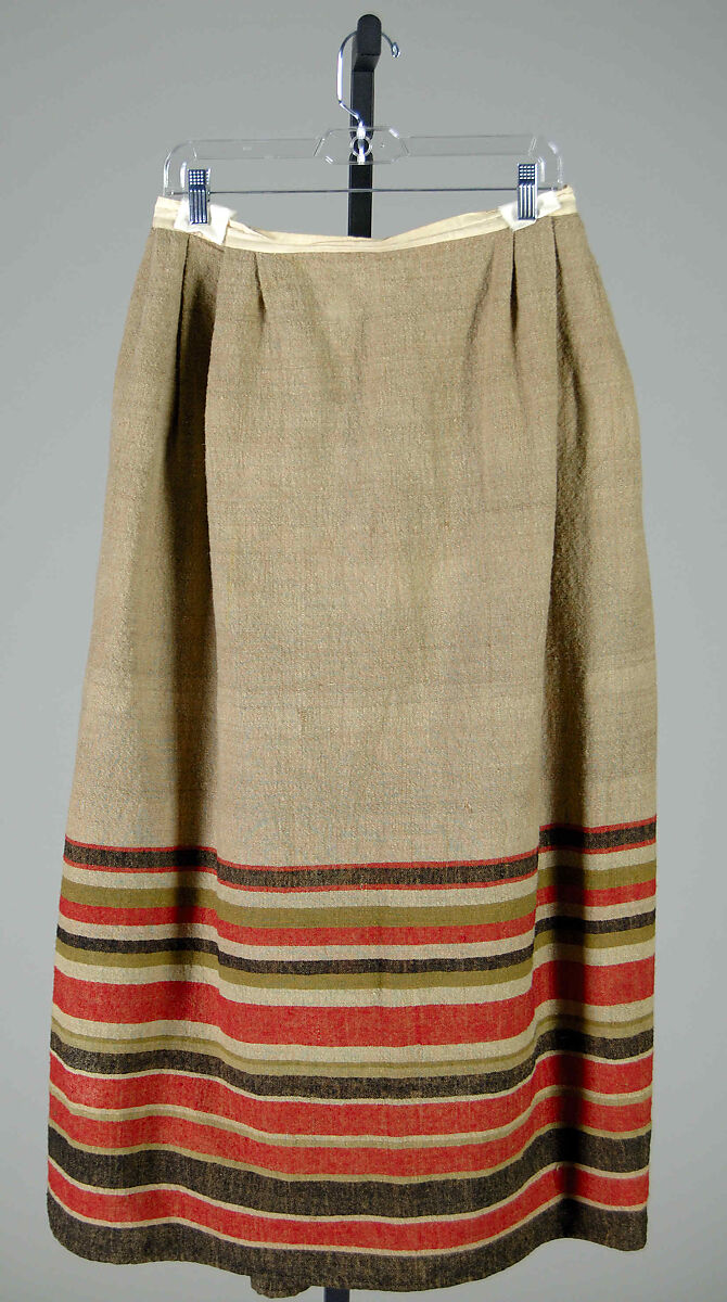 Petticoat, Linen, wool, American 