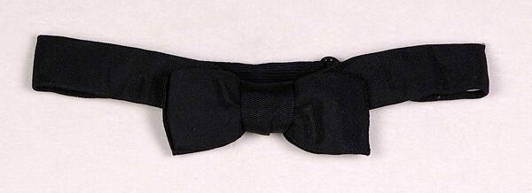 Evening bow tie, Edward L. Tripler, Silk, American 
