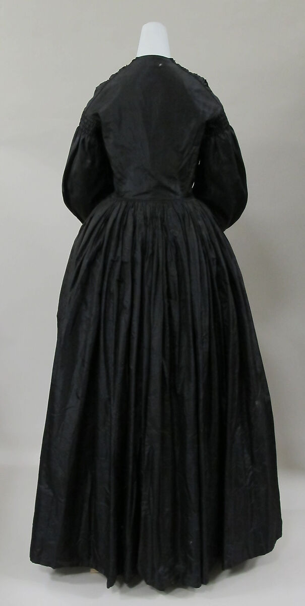 Mourning dress, silk, American