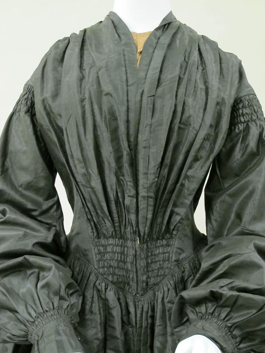 Mourning dress, silk, American