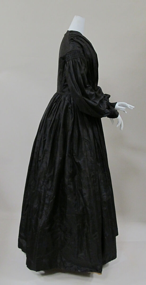 Mourning dress, silk, American