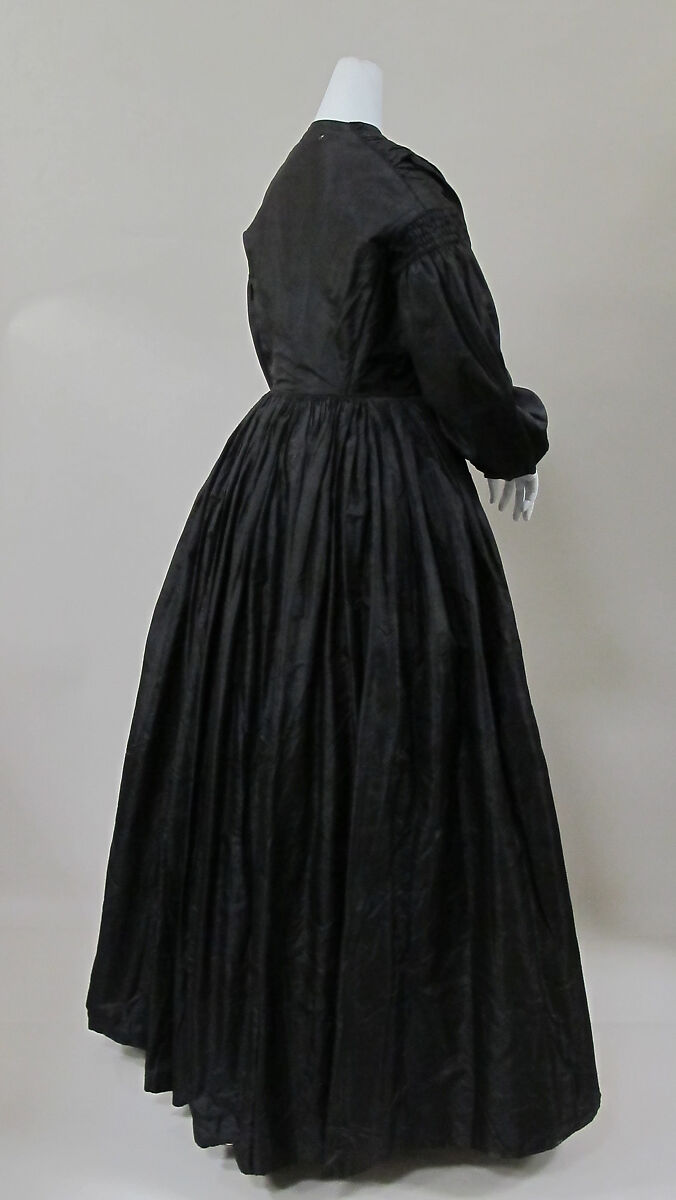 Mourning dress, silk, American