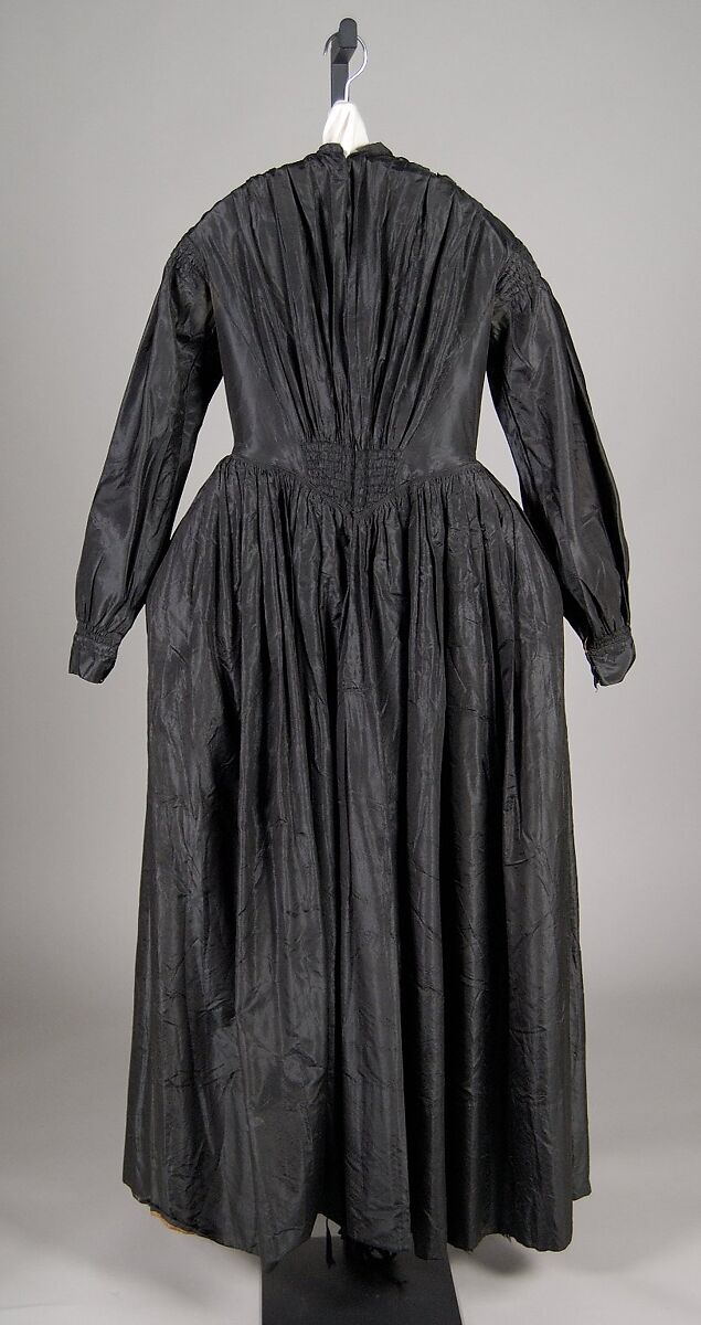 Mourning dress, silk, American