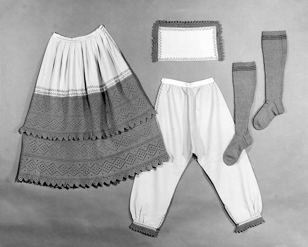 Underwear, Wool, cotton, American