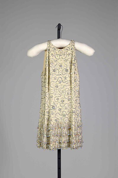 Evening dress, Shannon Rodgers, Silk, rhinestones, metallic thread and beads, American 