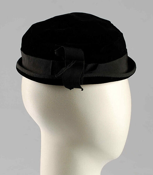 Hat, Jacques Fath (French, 1912–1954), Silk, French 