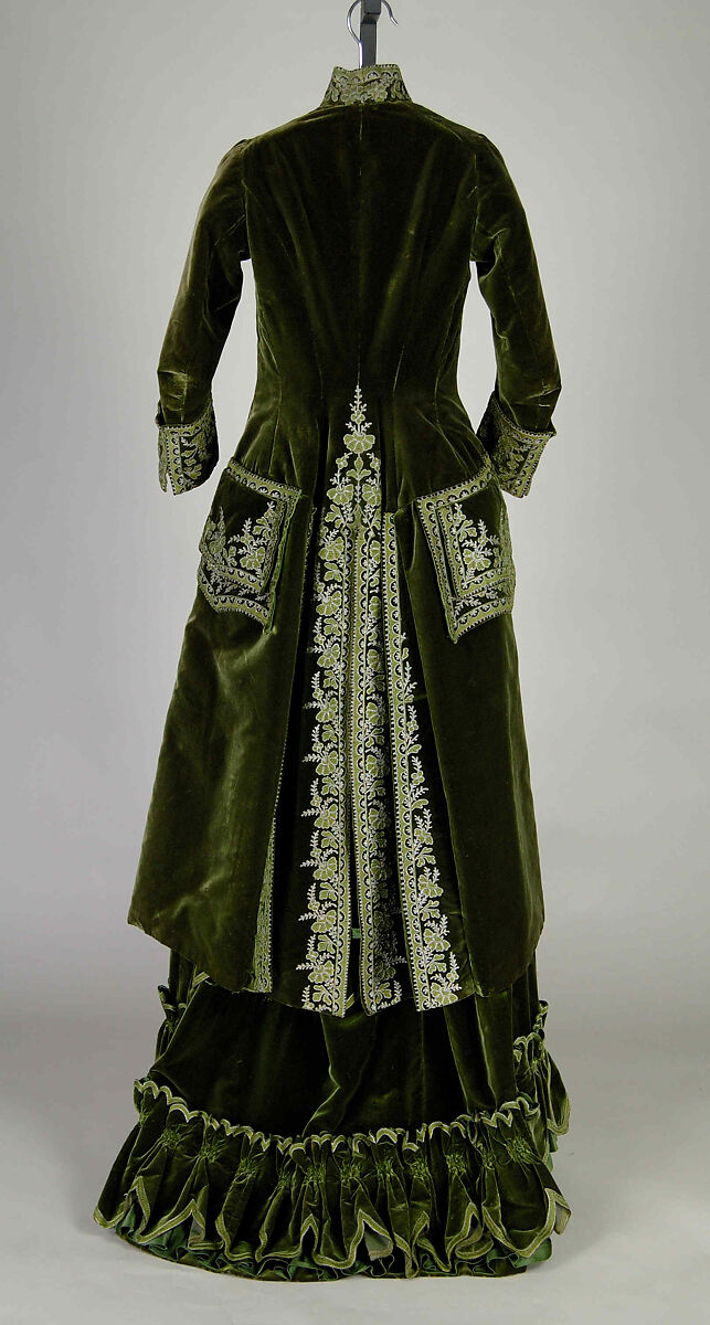 Promenade dress, Maison Pingat (French), Silk, metallic, French